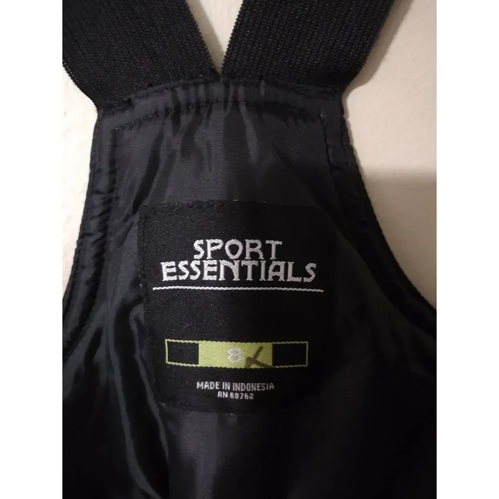 Sport essentials kids black snow overalls size 8 - Picture 4 of 5